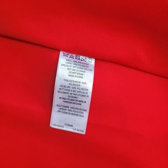 French Connection Red Mini Flare Strapless Dress size 2 XS - Picture 14 of 15